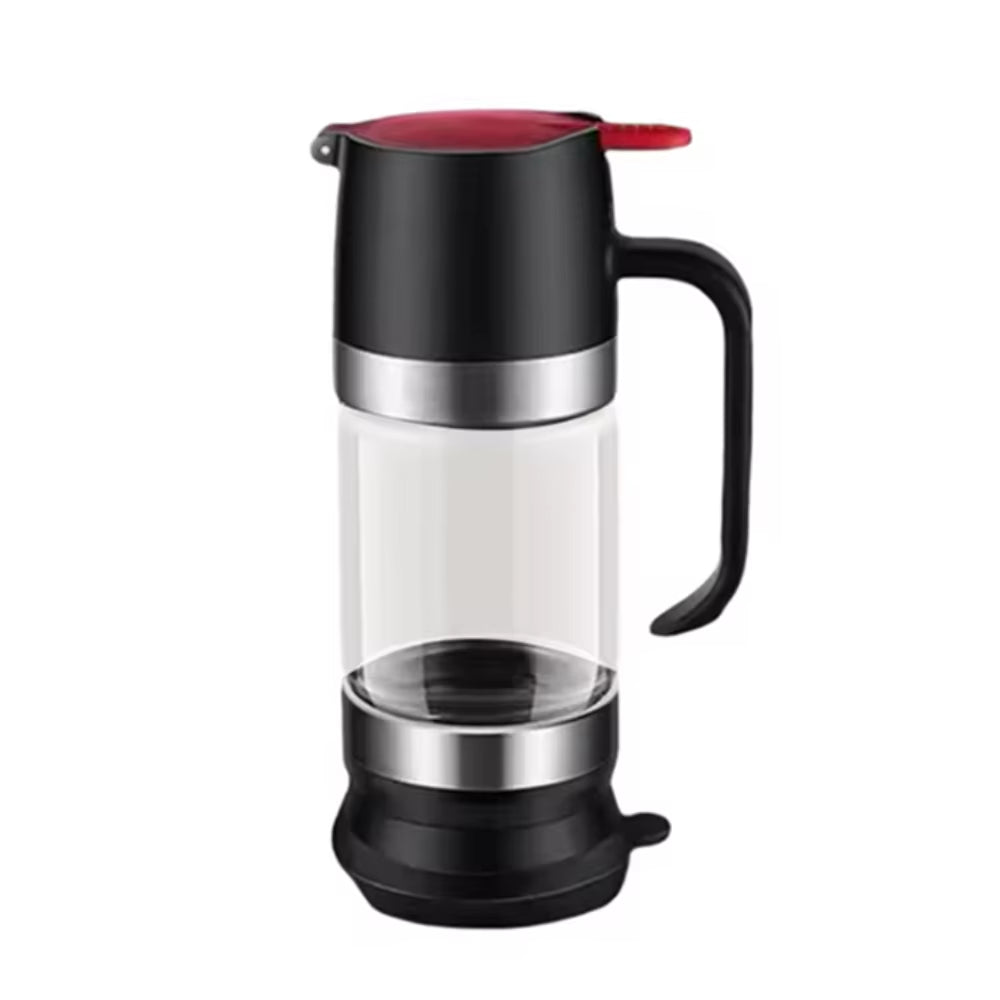 Durable 300 ML Glass Honey Dispenser with Handle Clear No Drip Honey Jar Leak-Proof Press Type Honeys Bottle Bread