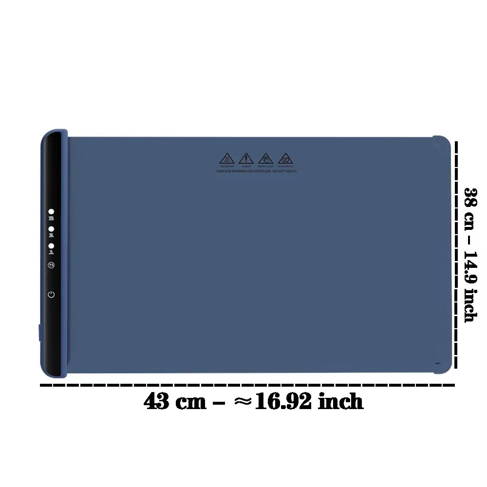 Foldable Food Warmer Electric Warming Tray Food Warming Mat Electric Warming Pad for Food Portable Silicone Foods Warmer Plate