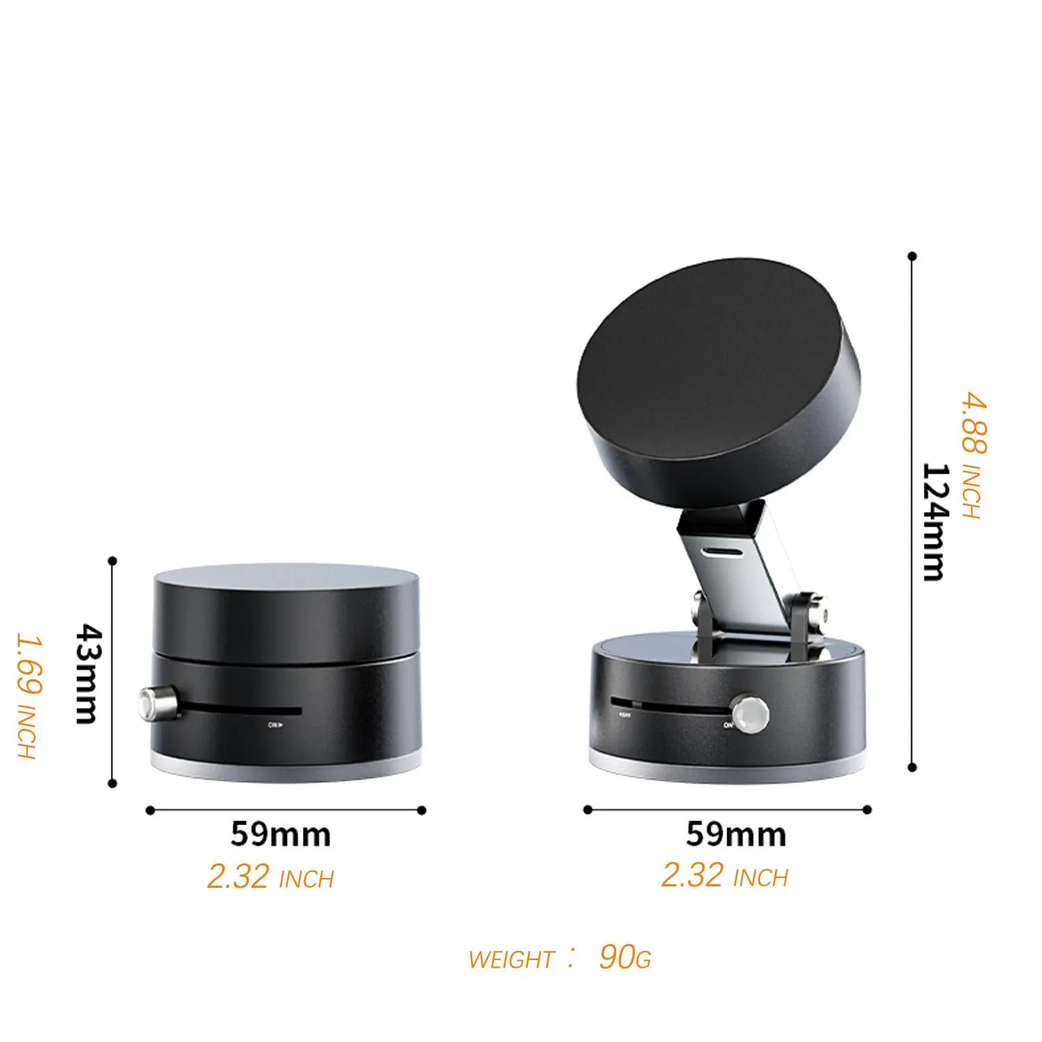 Vacuum Magnetic Phone Holder, Foldable & Portable Phone Stand, Universal Car Mount, Multipurpose Phone Holder for Car, Home, Office, Multifunctional Car Accessories